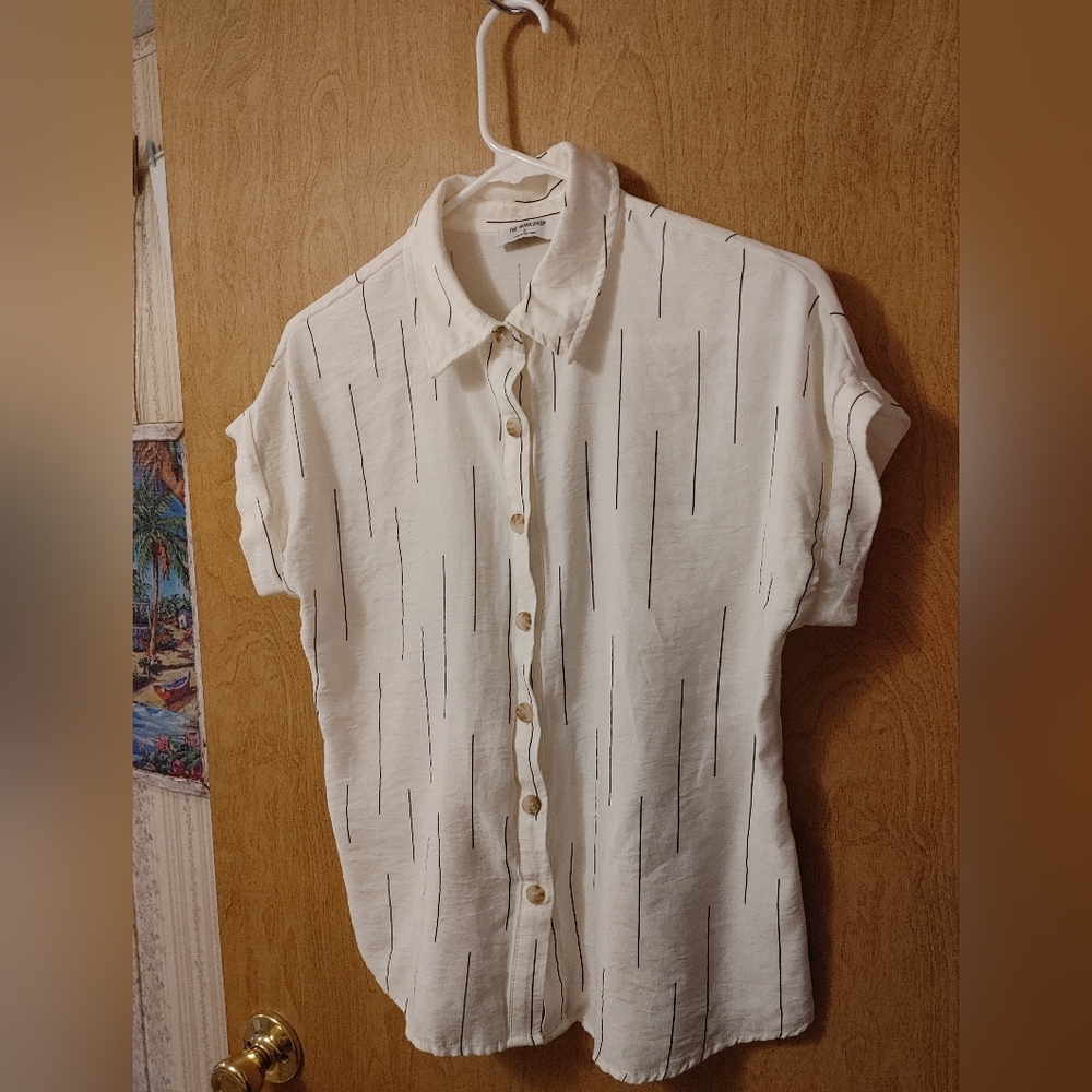 The Workshop White Button-Up Top